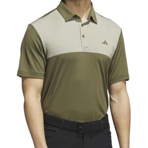 Adidas Men's Two-Tone Green Polo Shirt
